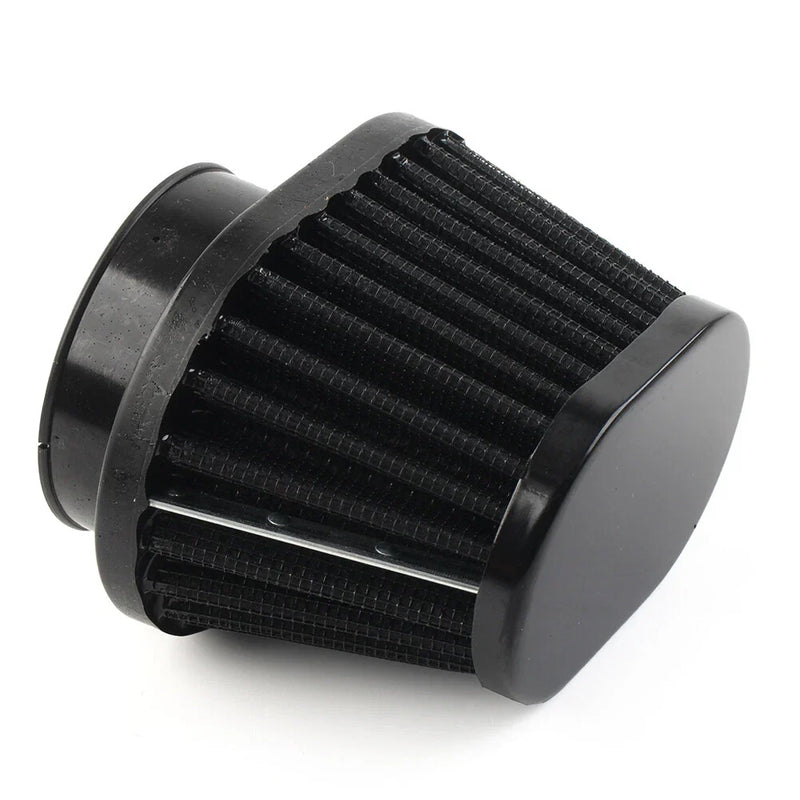 Universal Motorcycle Black 51mm 2 Inch Air Intake Filter Cleaner Pod
