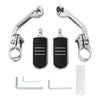 Harley Chrome 1-1/4" Pegstreamliner Long Angled Highway Guard Foot Pegs