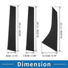 Ford Focus (2008-2011) Black 6pcs Door Pillar Window Trim