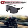 Motorcycle 1 x Motorcycle Riding Goggles Black Tri-Acetyl Cellulos PC UV400