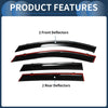 Ford Escape 2020 Side Window Vent Visors Black 1 Set Window Deflectors