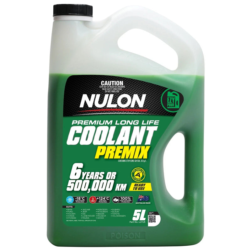 Make Model 5L Nulon Green Premium Long Life Coolant Premix