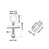 Motorcycle Chain Axle Adjuster Tensioner / 2 x 10mm Dia Hole / Universal Chain Axle Tensioner