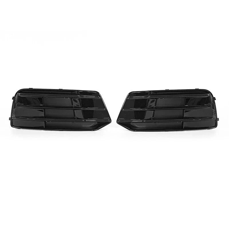 Audi Q5 S-Line Gloss Black Front Bumper Fog Light Grille Lower Cover (2018-2020)