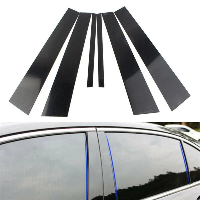 Acura TL 6 x Door Cover Trim Kit Black (2004-2008)