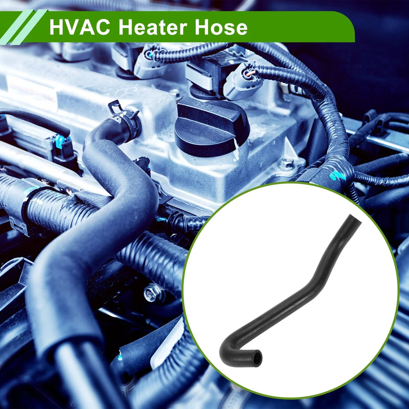 Toyota Camry 2.2L HVAC Heater Hose 1 Pc Rubber Black (1992-1996)