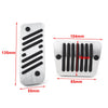 Jeep Cherokee (KL) 2014-2019 Aluminum Gas Fuel Brake Pedal Cover