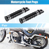 Harley Male Footpegs Black Aluminum Alloy Motorcycle Foot Pegs