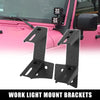 Jeep Wrangler JK Windshield Dual A-Pillar Work Light Mounts (2007-2017)