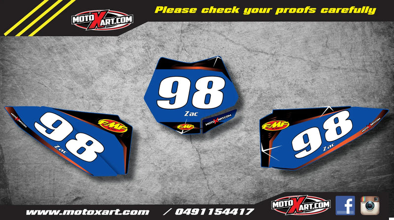 KTM 50 Custom Number Plates 2009-2015