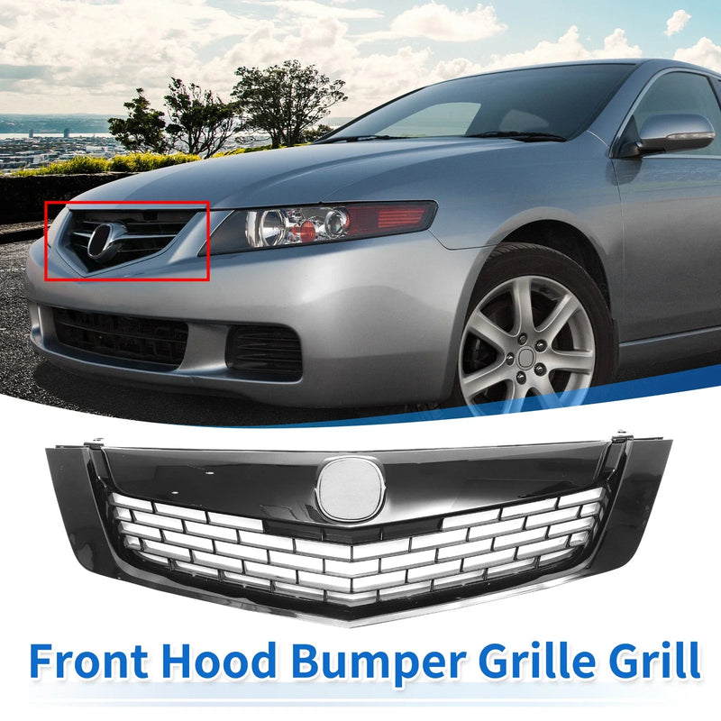 Acura TSX (2009-2009) Black Front Upper Bumper Grille Grill