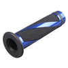 Motorcycle Handle Bars Black & Blue 7/8" Gel Rubber Hand Grips