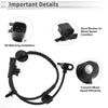 Chevrolet Trax Rear Right ABS Wheel Speed Sensor 1.4L L4 (2015-2022)
