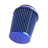 Car Model 3" Blue High Flow Cold Air Intake Cone Filter