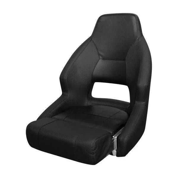All Models - Black Boat Seat Mariner Deluxe Flip Up Helm Seat