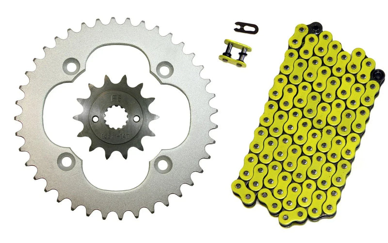 Suzuki LT-Z400 Quadsport Yellow/520x96/Drive Chain & 14/40 Sprockets (2009–2014)
