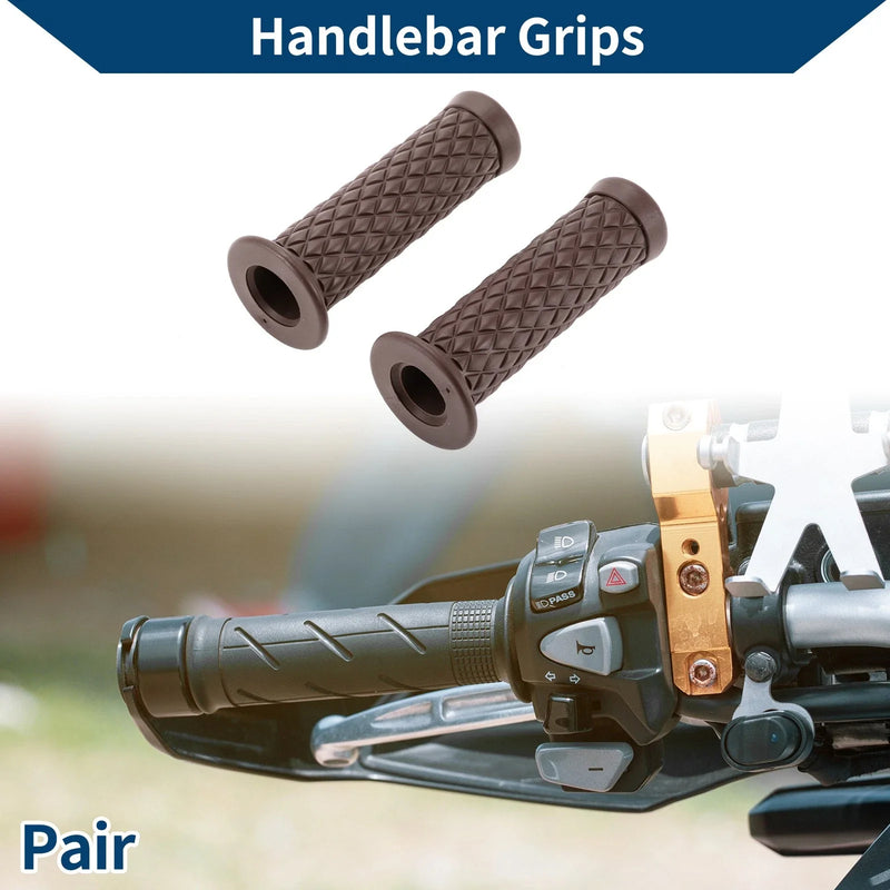 Motorcycle 7/8" / 22mm / Hand Grips Rubber Coffee