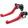 Suzuki RM125 RM250 RM85 Red Pivot Brake Clutch Levers (2001-2008)