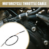 Honda CG125 Clutch Cable / 42.5" / Black Rubber