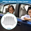 Ford Focus (2012-2019) Silver Tone 6pcs Door Pillar Window Trim