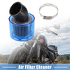110-125cc Motorcycles ATV Blue Air Filter Cleaner Bent 40mm/1.57
