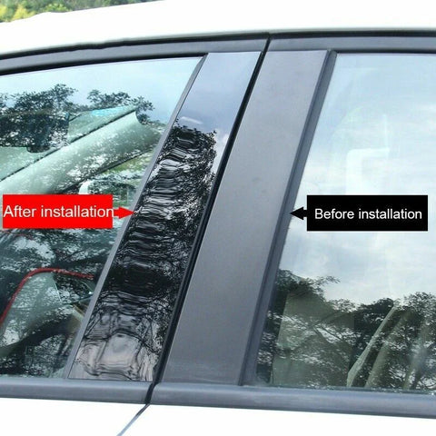 Nissan Maxima 6Pcs Pillar Post Window Trim Decal (2009–2015)