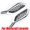 Maserati Levante 2x Front Chrome Fender Side Air Vent Grille Trim Molding