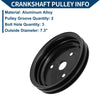 Chevy SBC Small Block Short Water Pump Crankshaft Pulley