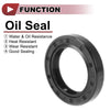 Rotary Shaft Seal 30x45x8mm Oil Seal Nitrile 70 Durometer Black 5 Pcs