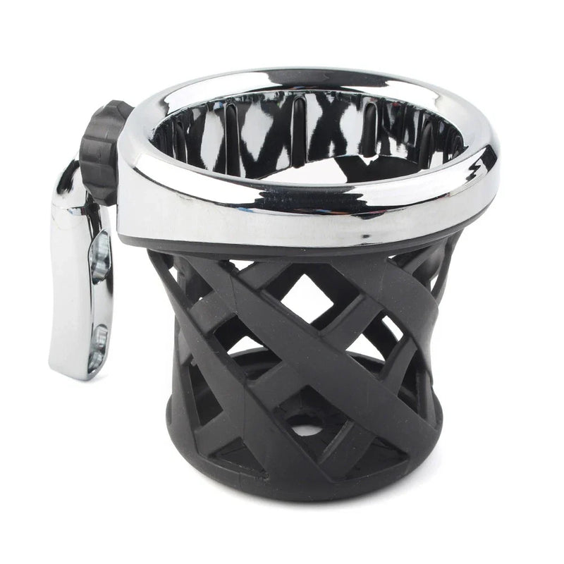Harley Dyna, Fatboy, Tour Glide Handlebar Cup Holder Drink w/Mesh Basket (2006-2023)