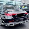 Mercedes Benz E Class 3 x Carbon Look Rear Bumper Diffuser Lip (2024-2025)
