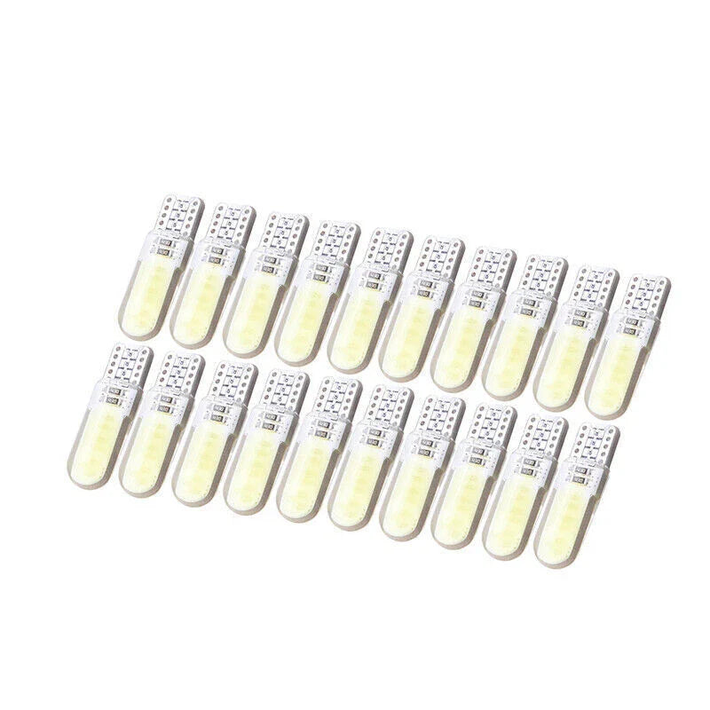 Universal Vehicles T10 194 W5W COB 2835 SMD 12 x LED Car License Light Bulbs