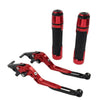 Yamaha TMAX 500 560 Red Extendable Brake Clutch Levers Grip Set