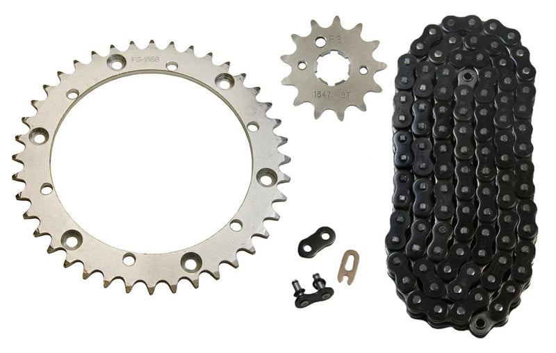 Yamaha Warrior Black 520x98 Drive Chain & 13/40 Sprockets (1989–2004)