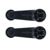 Toyota Land Cruiser 2 x Black Front Window Crank Handles (1969-2007)