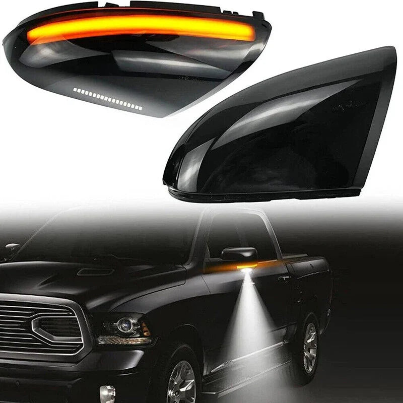 Dodge RAM 1500 / 2500 Sequential LED Mirror Turn Signal Puddle Lights (2009-2018)