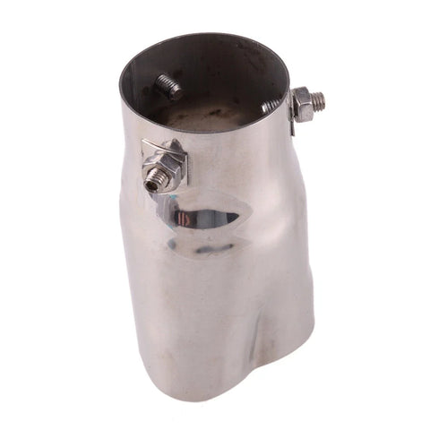 Universal Car Silver Tail Inlet Exhaust Muffler End Tip Pipe Cover