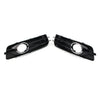 Audi A3 Front Bumper Fog Light Grille Cover with Chrome Ring (09-12)