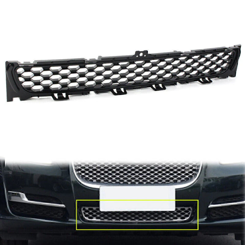 Jaguar XJ Black ABS Front Lower Bumper Grille Mesh (2016-2021)