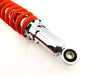 Honda CR125M Elsinore 365mm JBS Orange/Chrome Shock Absorbers (1973-1978)