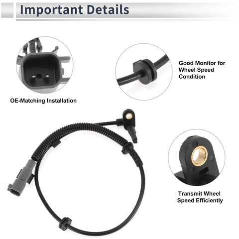 Chevrolet Sonic ABS Wheel Speed Sensor Rear Left (2012-2020)
