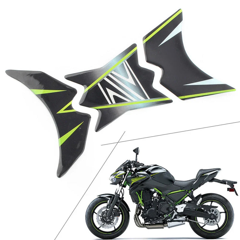 Kawasaki Z650 Motorcycle 3D Tank Pad Protector Decal Sticker (All Years)