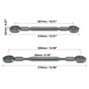 Set Universal 22mm Aluminum Alloy Titanium Tone Motorcycle Balance Bar