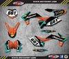 KTM SXF Full Sticker Kit - Custom Graphics (2011-2012)
