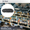 Make Model Oil Seal 40x90x7mm Nitrile Rubber Black 5 pcs