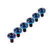 Bike Motorcycle 6 x Alloy Bolts Truss Torx Head Screws M6x25mm
