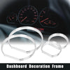 BMW E46 M3 Chrome Speedometer Gauge Dial Rings Trim Decoration Frame Kit