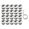 20 x Silver Car Tire Screw Covers