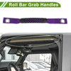 Jeep Wrangler (2018-2028) Black Purple Roll Bar Grab Handles