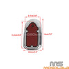 Harley Fat Boy Softail Metal Chrome Red Tombstone Brake Tail Light